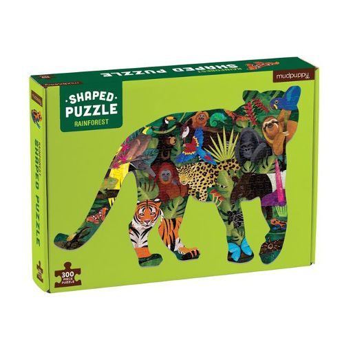 Cover image for 300 Piece Rainforest Shaped Puzzle