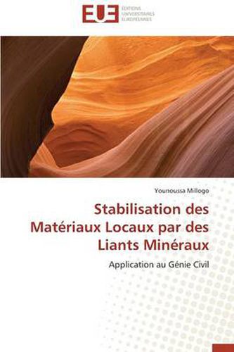 Cover image for Stabilisation Des Mat riaux Locaux Par Des Liants Min raux