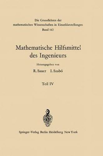 Cover image for Mathematische Hilfsmittel des Ingenieurs