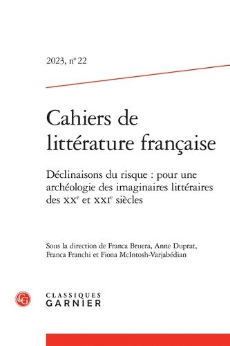 Cover image for Cahiers de Litterature Francaise 2023,22
