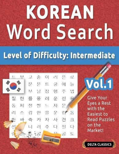 Cover image for Korean Word Search - Level of Difficulty