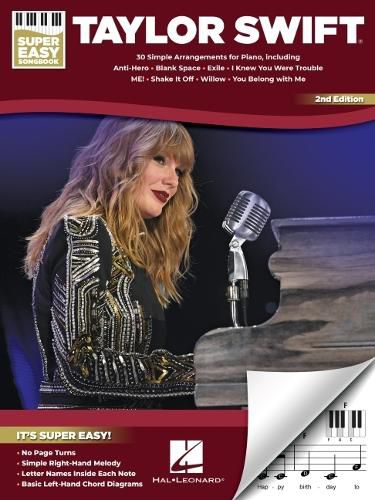 Cover image for Taylor Swift - Super Easy Songbook - 2nd Edition