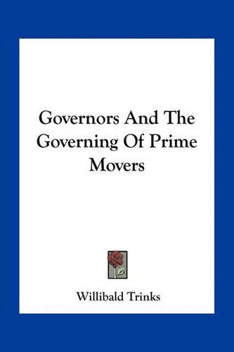 Governors and the Governing of Prime Movers