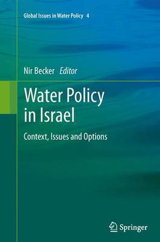 Cover image for Water Policy in Israel: Context, Issues and Options