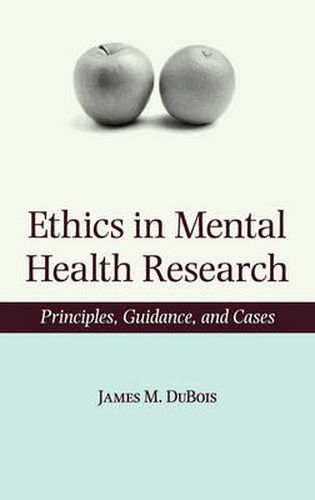 Cover image for Ethics in Mental Health Research: Principles, guidance, and cases