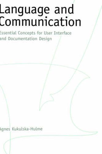 Cover image for Language and Communication: Essential Concepts for User Interface and Documentation Design