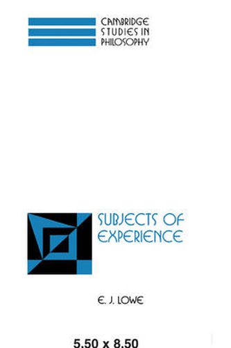 Cover image for Subjects of Experience