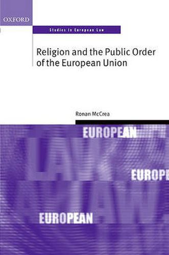 Cover image for Religion and the Public Order of the European Union