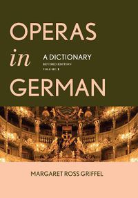 Cover image for Operas in German: A Dictionary