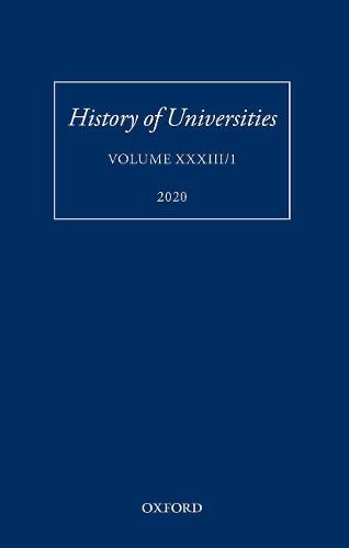 Cover image for History of Universities: Volume XXXIII/1