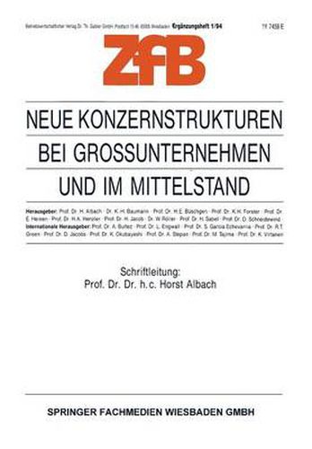 Neue Konzernstrukturen Bei Grossunternehmen Und Im Mittelstand