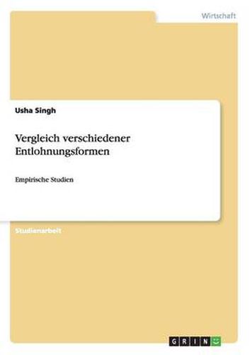 Cover image for Vergleich verschiedener Entlohnungsformen: Empirische Studien