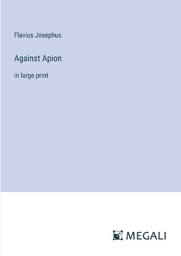 Cover image for Against Apion