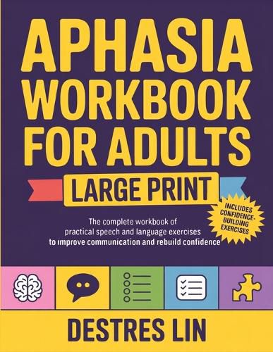 Cover image for Aphasia Workbook For Adults - Large Print