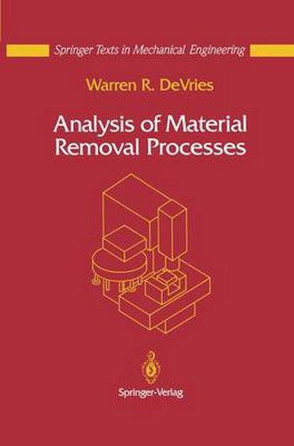 Cover image for Analysis of Material Removal Processes