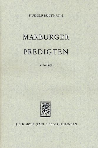 Cover image for Marburger Predigten