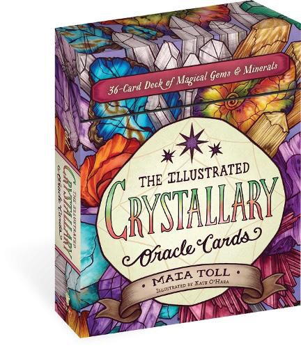 Cover image for Illustrated Crystallary Oracle Cards: 36-card Deck Of Magical Gems & Minerals