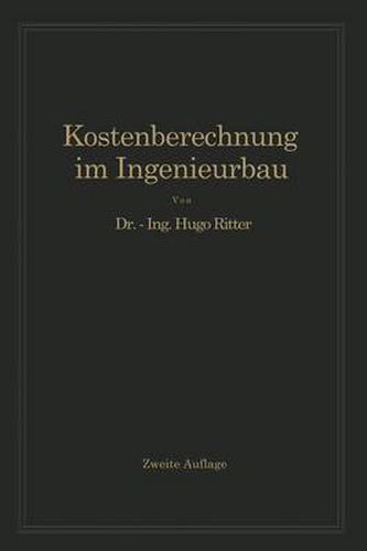 Cover image for Kostenberechnung Im Ingenieurbau