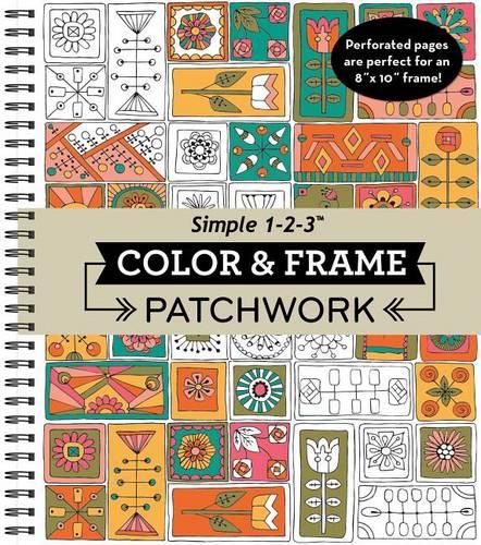 Color & Frame - Patchwork (Adult Coloring Book)