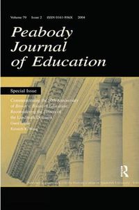 Cover image for Commemorating the 50th Anniversary of brown V. Board of Education:: Reconsidering the Effects of the Landmark Decision:a Special Issue of the peabody Journal of Education