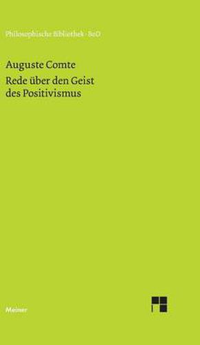 Cover image for Rede uber den Geist des Positivismus