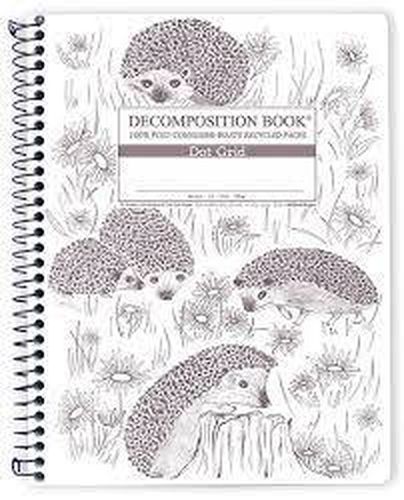Cover image for Hedgehogs Large Spiral Dot Grid Decomposition Notebook