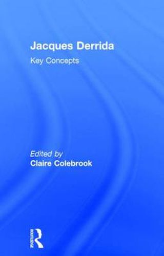 Cover image for Jacques Derrida