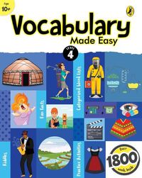 Cover image for Vocabulary Made Easy Level 4: fun, interactive English vocab builder, activity & practice book with pictures for kids 10+, collection of 1800+ everyday words| fun facts, riddles for children, grade 4