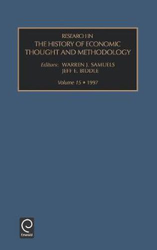 Cover image for Research in the History of Economic Thought and Methodology