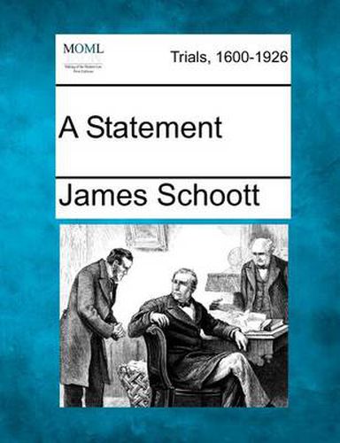 Cover image for A Statement