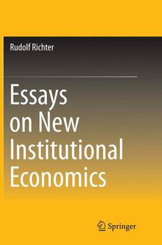 Cover image for Essays on New Institutional Economics