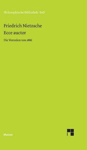 Cover image for Ecce auctor - Die Vorreden von 1886