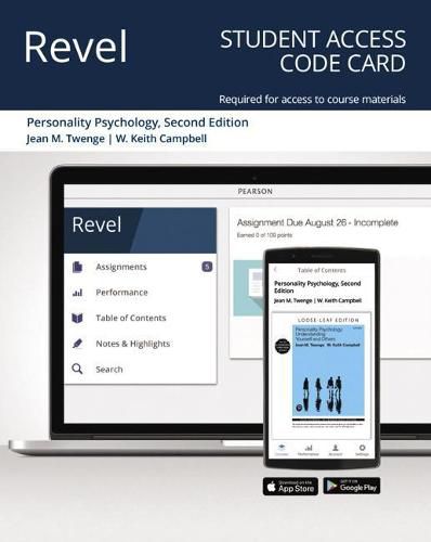 Cover image for Revel for Personality Psychology: Understanding Yourself and Others -- Access Card