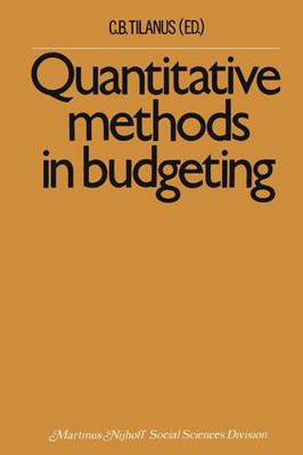 Cover image for Quantitative methods in budgeting