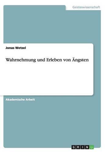 Cover image for Wahrnehmung und Erleben von AEngsten