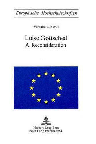 Cover image for Luise Gottsched: A Reconsideration