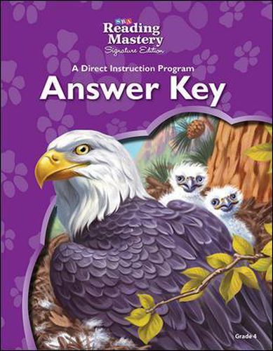 Cover image for Reading Mastery Reading/Literature Strand Grade 4, Answer Key