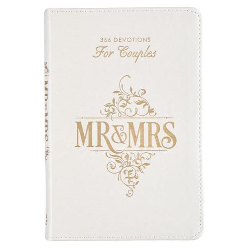 Gift Book Mr. & Mrs. White Faux Leather