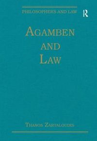 Cover image for Agamben and Law