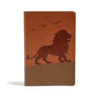 Cover image for KJV One Big Story Bible, Brown Lion LeatherTouch