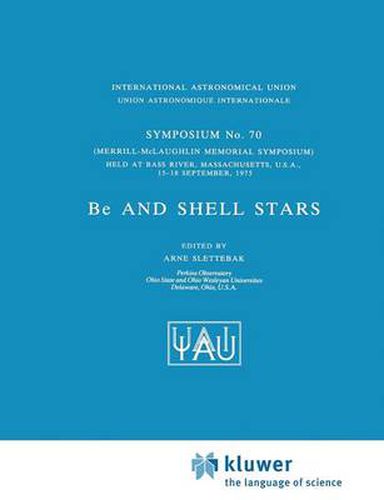 Cover image for Be and Shell Stars