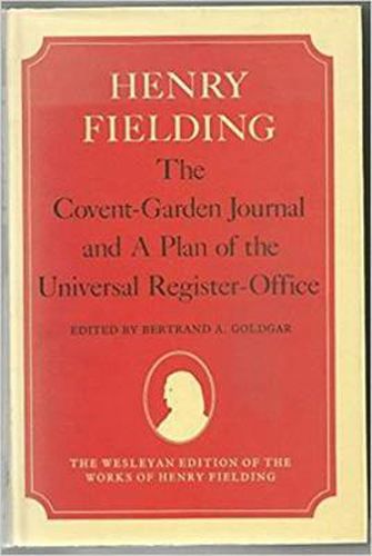 Cover image for The Covent-Garden Journal and a Plan of the Universal Register-Office