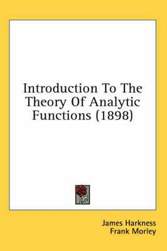 Cover image for Introduction to the Theory of Analytic Functions (1898)