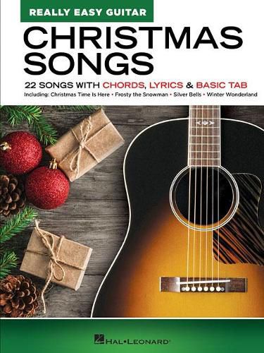Cover image for Christmas Songs: 22 Songs with Chords, Lyrics & Basic Tab