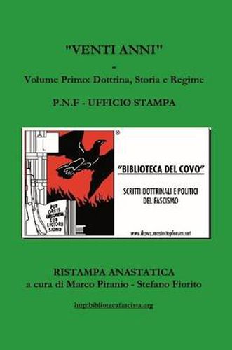 Cover image for Venti Anni -Volume Primo