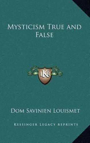 Cover image for Mysticism True and False