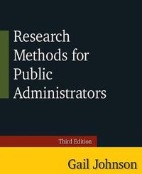 Cover image for Research Methods for Public Administrators: Third Edition
