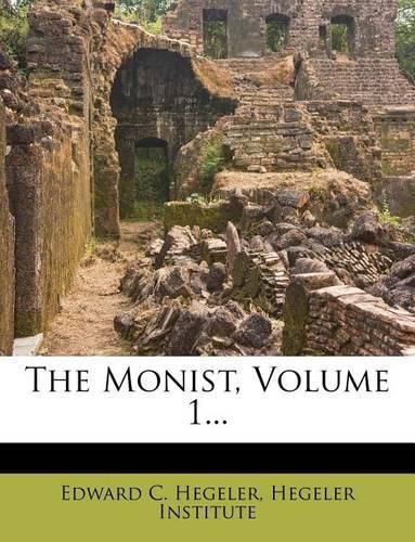 Cover image for The Monist, Volume 1...