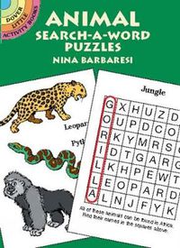 Cover image for Animal Search-a-Word Puzzles