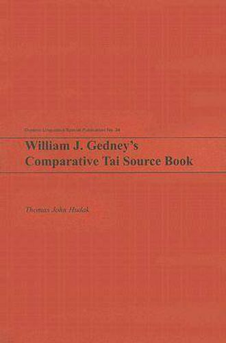 William J. Gedney's Comparative Tai Source Book